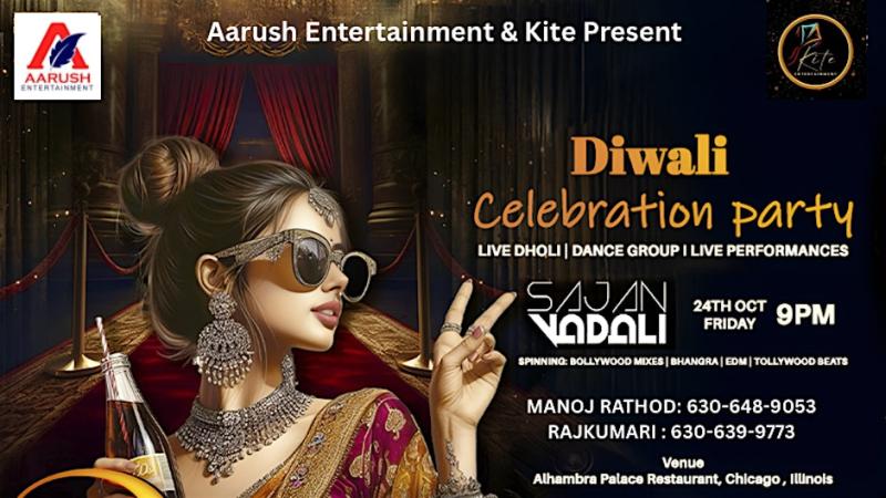 Diwali Celebration Party Event in Chicago, IL