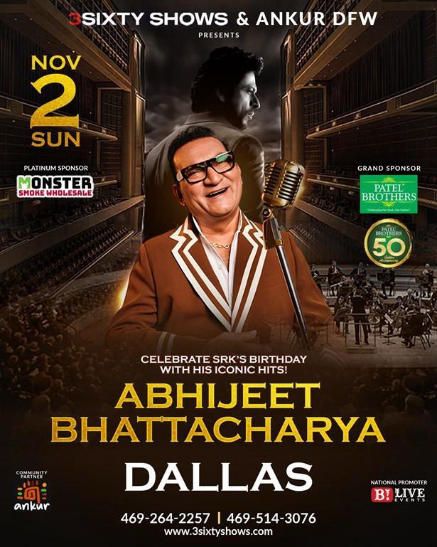 CELEBRATE SRK'S BIRTHDAY: ABHIJEET BHATTACHARYA LIVE IN DALLAS!