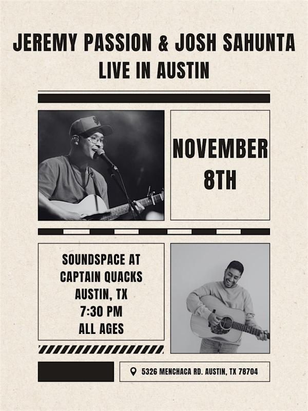 Josh Sahunta and Jeremy Passion Event