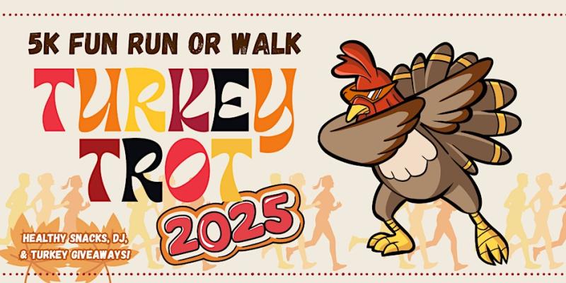 5K Fun Run or Walk Turkey Trot Event