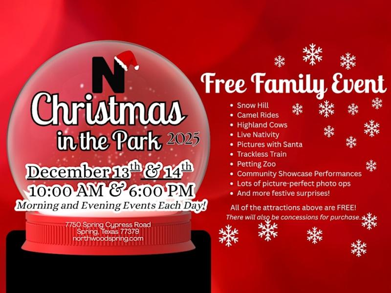 Christmas in the Park – A Free Family Holiday Celebration - Houston, TX