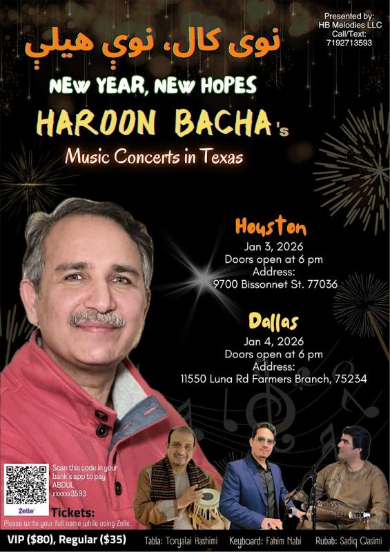 New Year, New Hopes – Haroon Bacha’s Live Music Concert in Houston