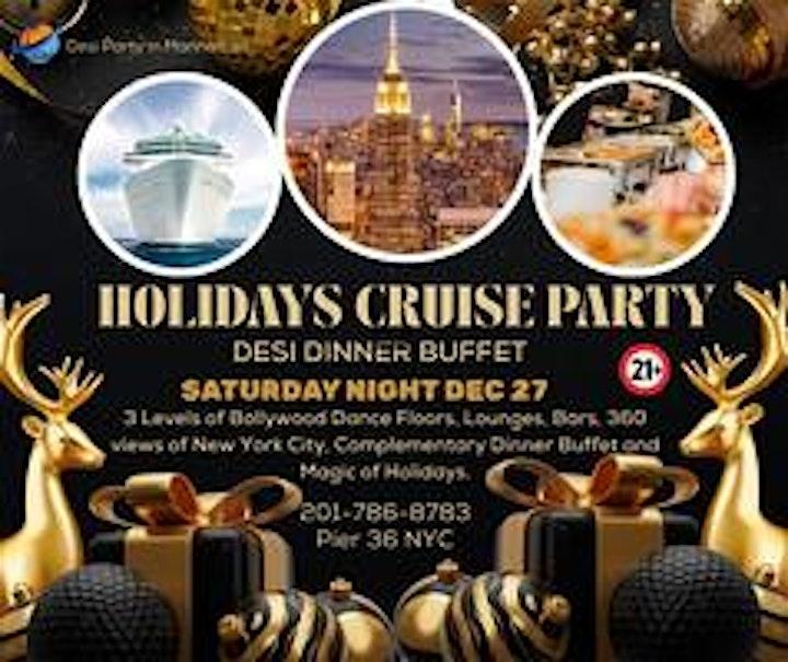 Bollywood Holidays Cruise Party Desi Dinner Buffet Saturday Night Dec 27 - Jersey City, NJ