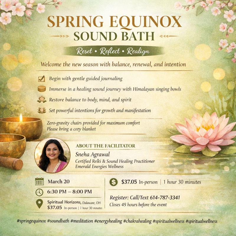 Spring Equinox Sound Bath - Columbus, OH