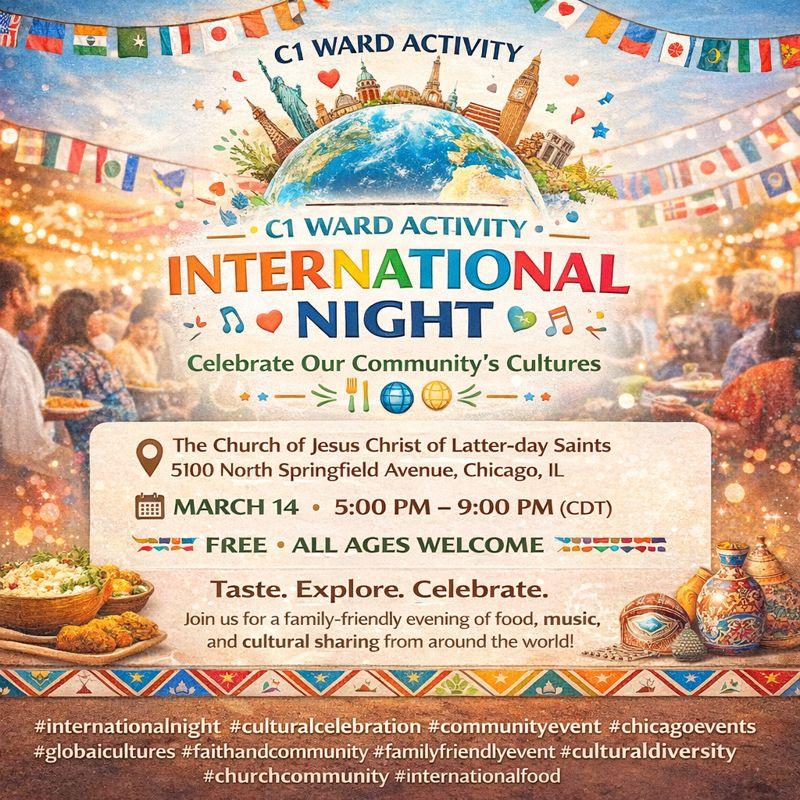 C1 Ward Activity - International Night - Chicago, IL