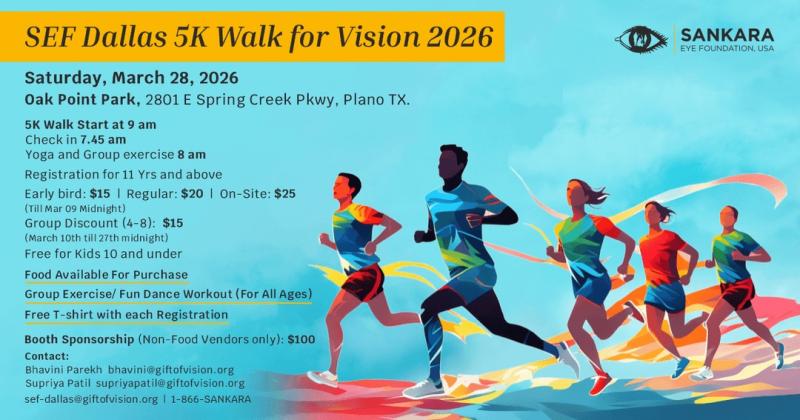 Sankara Eye Foundation – SEF Dallas 5K Walk for Vision 2026