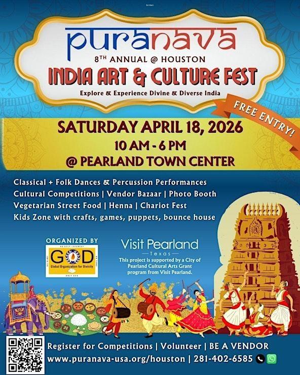 PURANAVA India Art & Culture Fest 2026 - Houston, TX