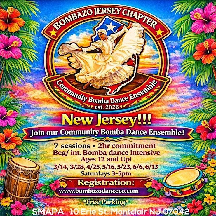 DROP IN RATE Bomba Dance Intensive in New Jersey