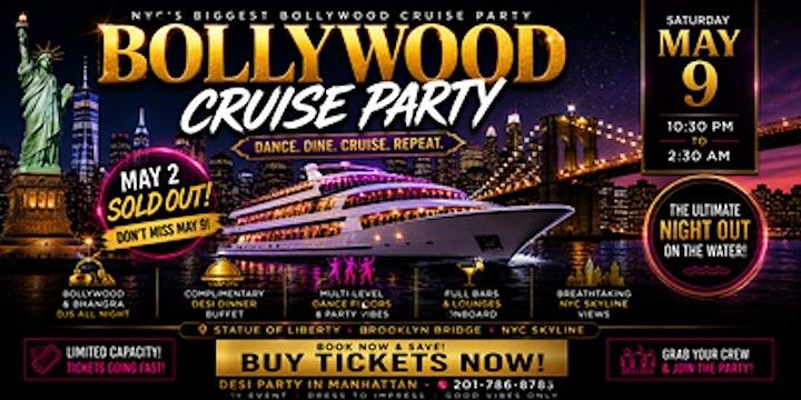 Bollywood Cruise Party Desi Dinner Buffet Saturday Night May 9th - Jersey City, NJ