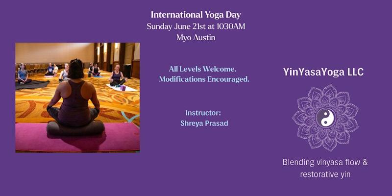 International Yoga Day, All Levels Welcome - Austin, TX