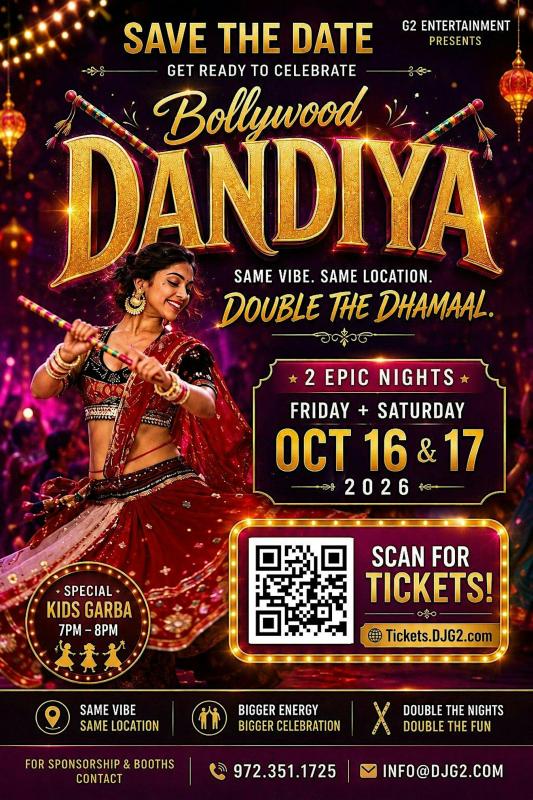 Bollywood Dandiya 2026 - Austin, TX