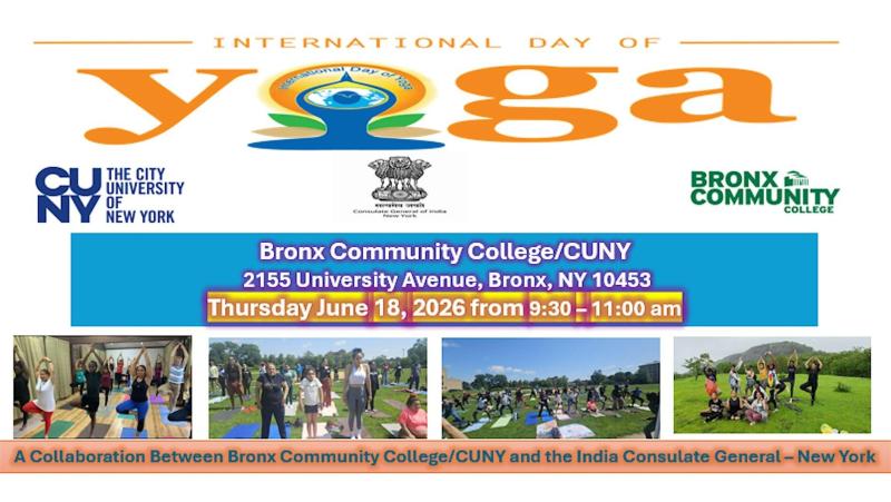2026 CUNY International Yoga Day with India Consulate General - Jersey City, NJ