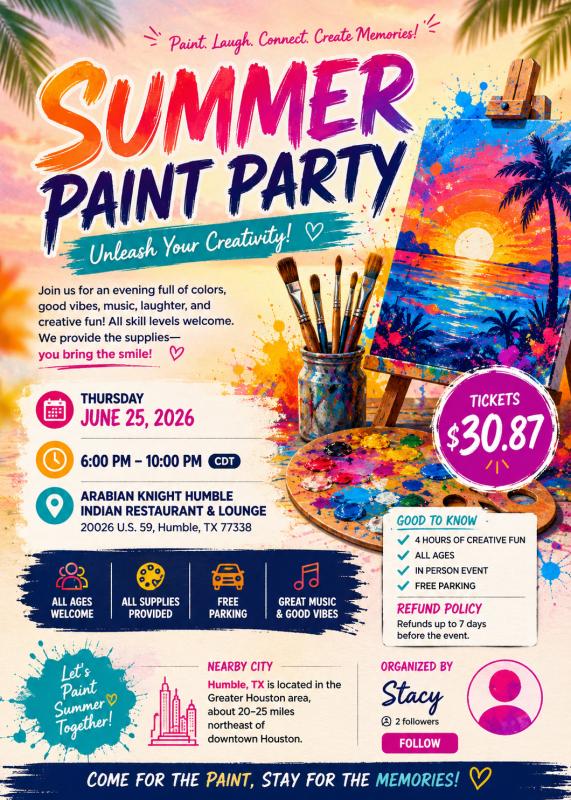 Family Paint Party - Humble, TX