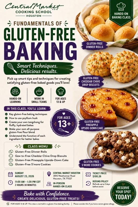 Fundamentals of Gluten-Free Baking - Houston, TX
