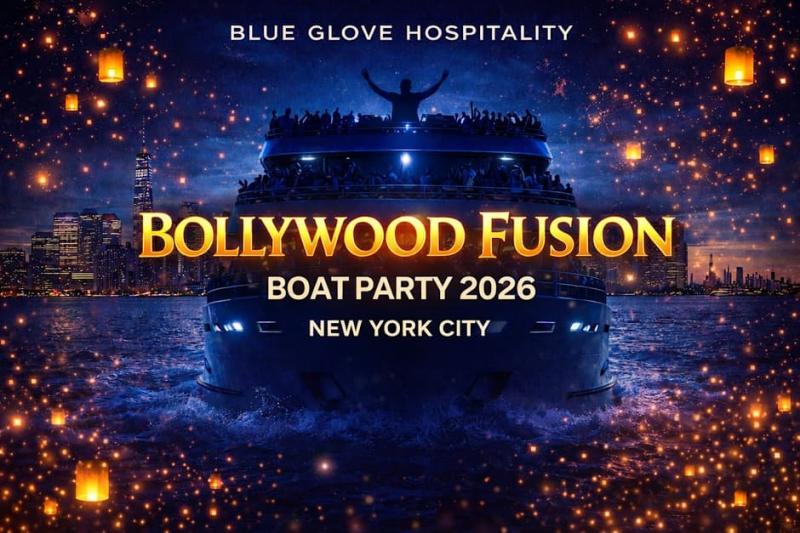 Blue Glove Presents: #1 OFFICIAL BOLLYWOOD FUSION BOAT 2026 - Jersey City, NJ