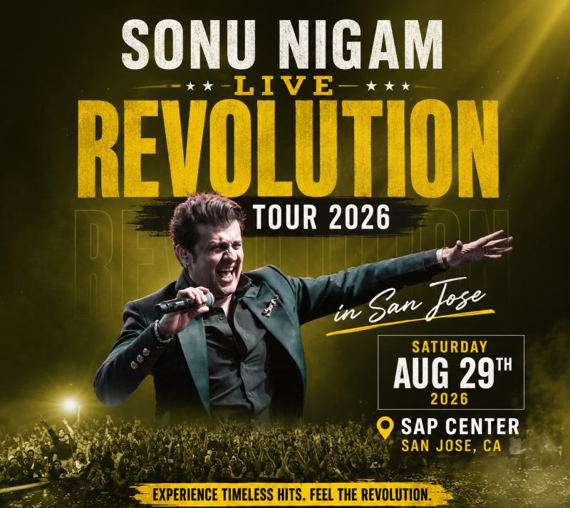 Sonu Nigam Live – Revolution Tour 2026 in San Jose,CA