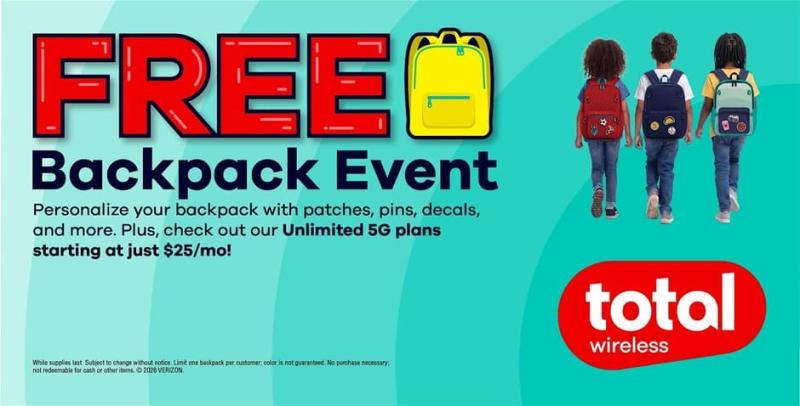 Total Wireless FREE Backpack Event - Washington, DC