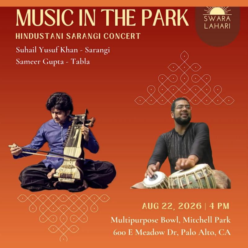 Music in the Park: Hindustani Sarangi Concert in Palo Alto
