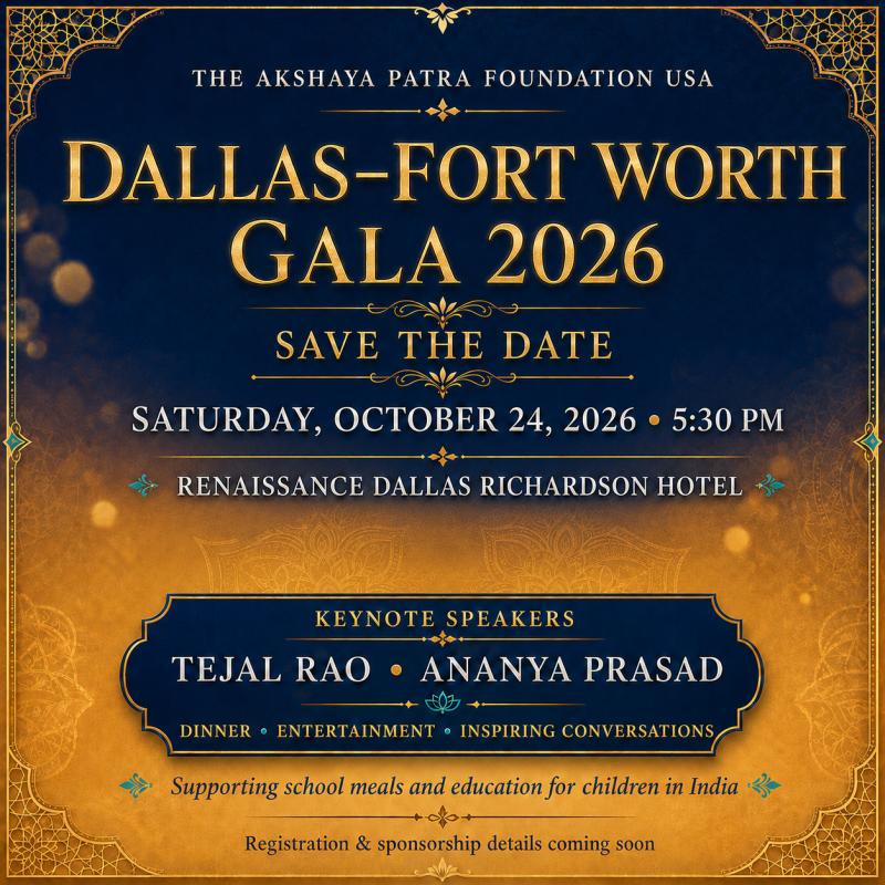 Akshaya Patra Dallas–Fort Worth Annual Gala 2026