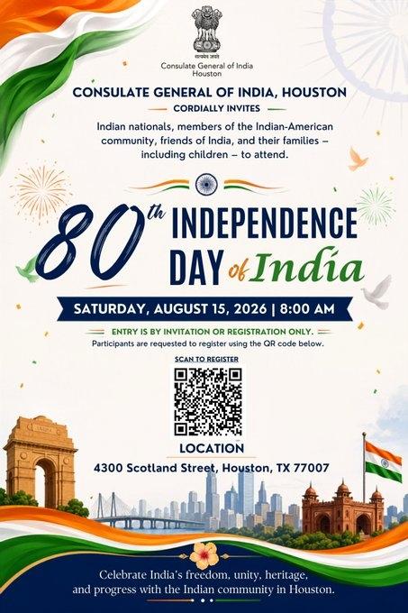 India’s 80th Independence Day Celebration at CGI Houston