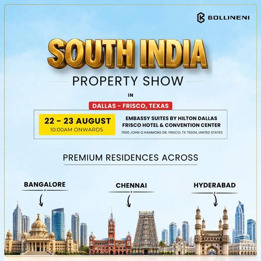 South India Property Show 2026 – Dallas-Frisco, Texas