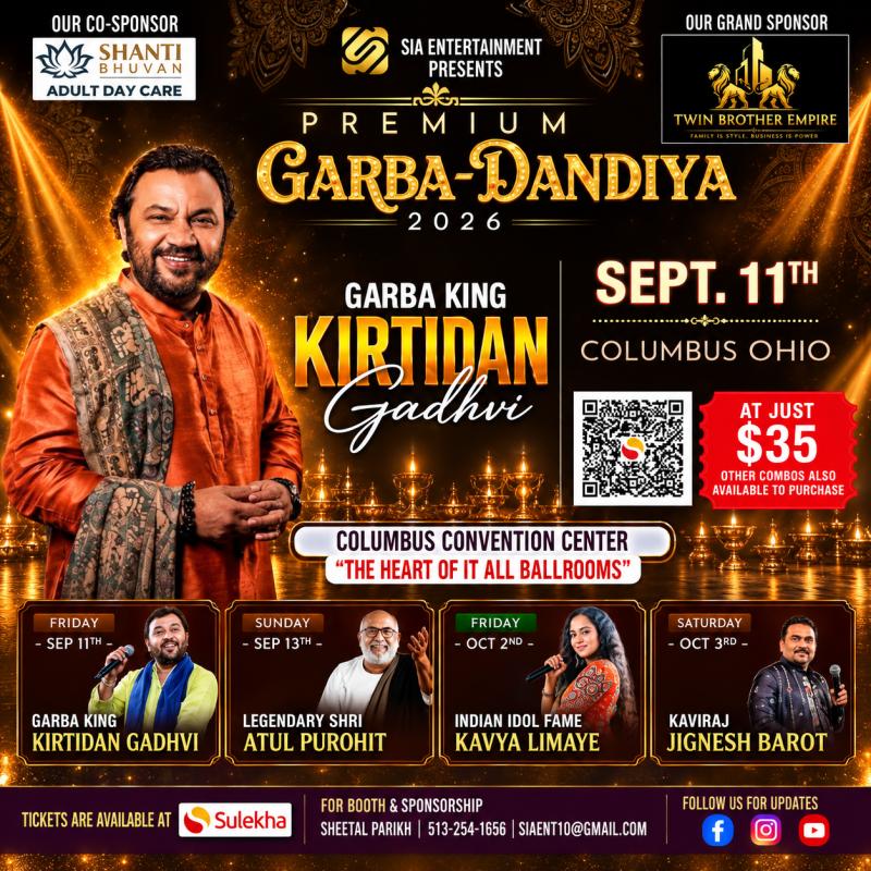 Kirtidan Gadhvi Live in Columbus: Gujarati Dayro Night