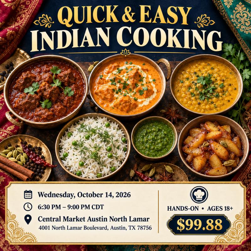 Quick & Easy Indian Cooking - Austin, TX