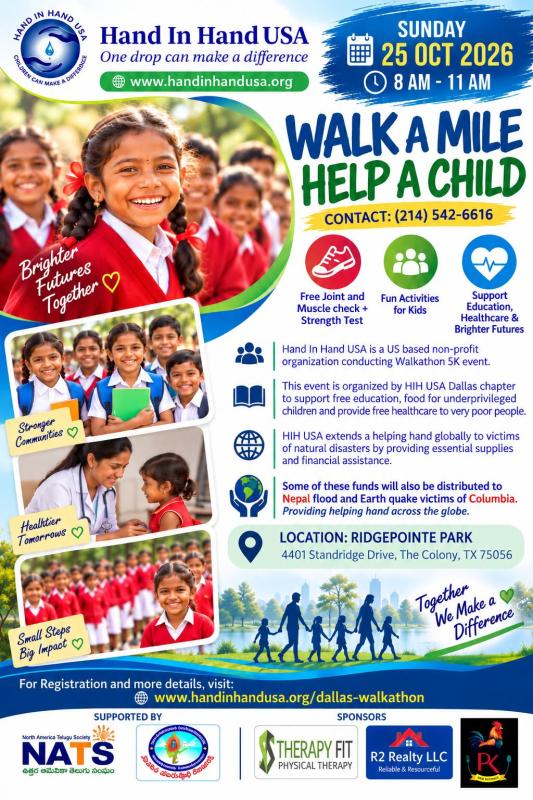 Walk a Mile, Change a Life – Help a Child 5K Walkathon