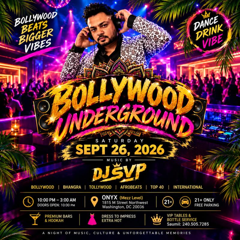 Bollywood Underground Lights Up Washington DC at ONYX