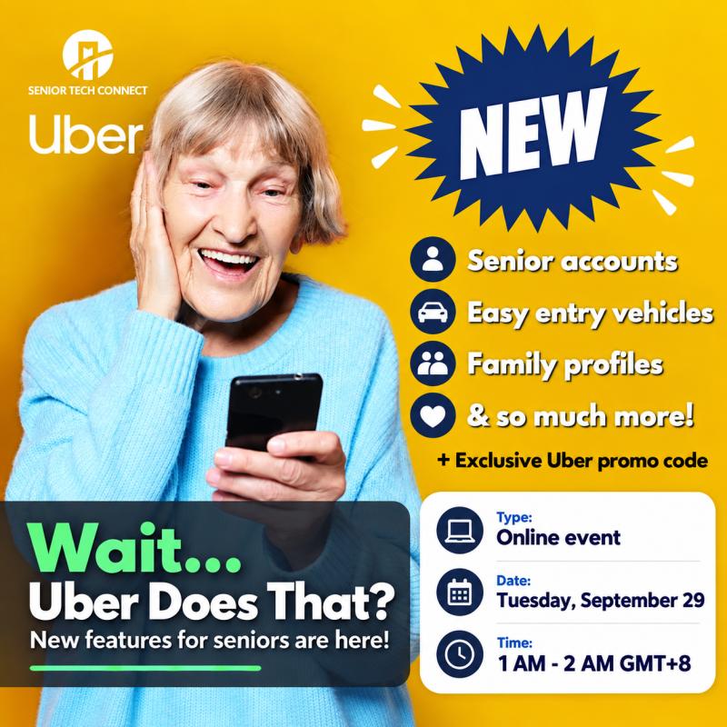 Senior Tech Connect: Explore Uber Features for Seniors