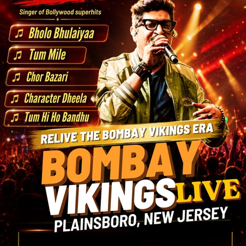 Bombay Vikings & Neeraj Shridhar Live in Plainsboro, NJ