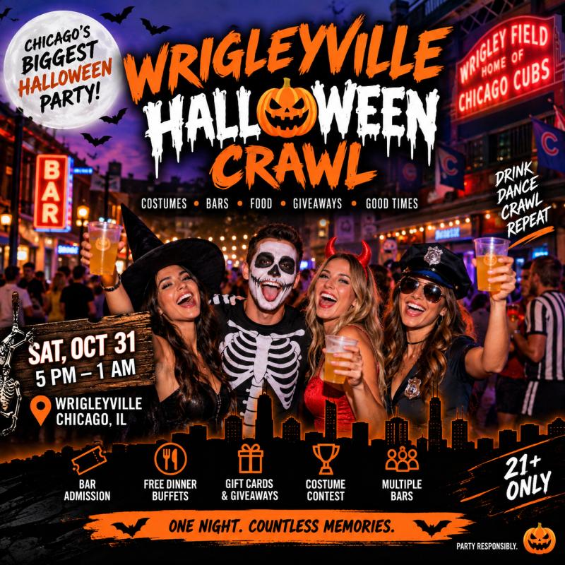 Wrigleyville Halloween Crawl 2026 in Chicago