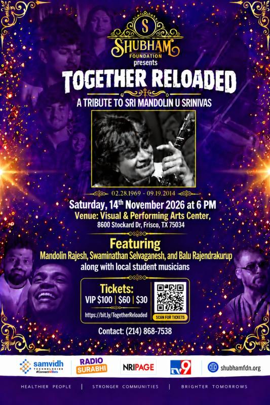 Together Reloaded  Tribute to Mandolin U Srinivas – Frisco