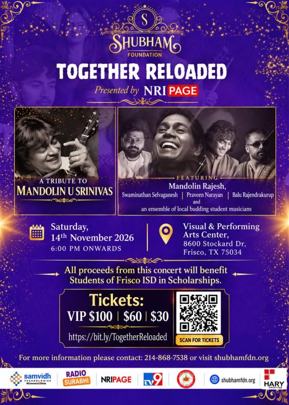 Together Reloaded  Tribute to Mandolin U Srinivas – Frisco