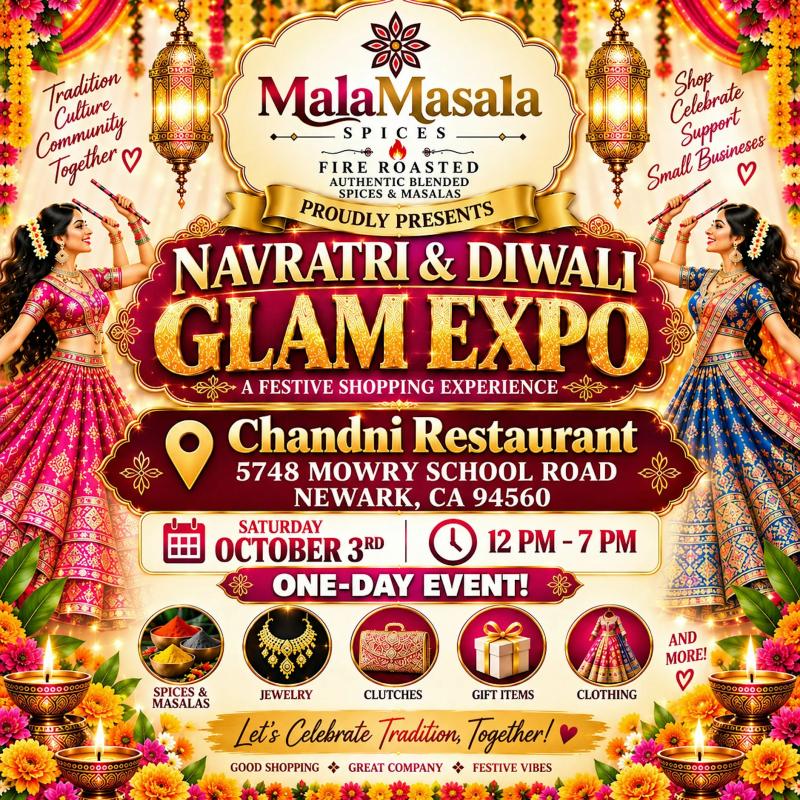 Glam Expo Navratri & Diwali Shopping Fest in Newark, CA