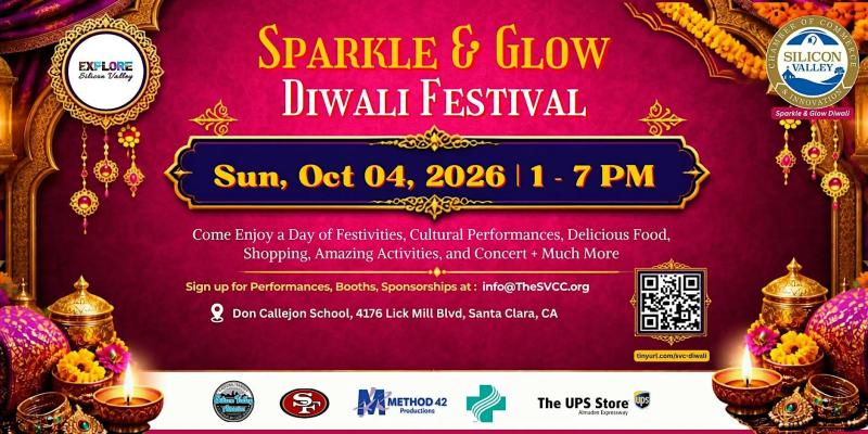 Sparkle & Glow Diwali Festival 2026 in Santa Clara, CA
