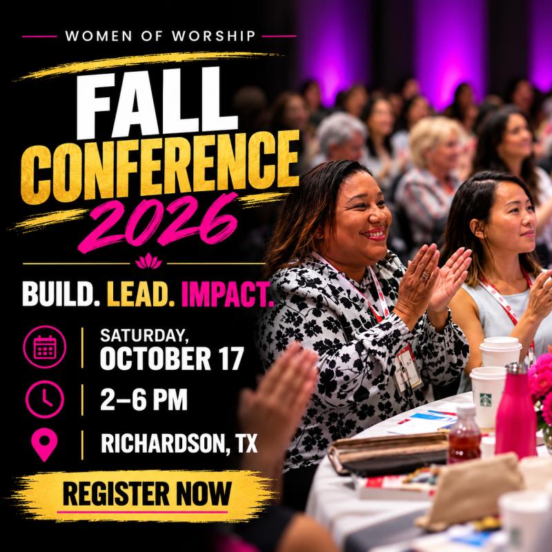Women of Worship Fall Conference 2026 in Richardson