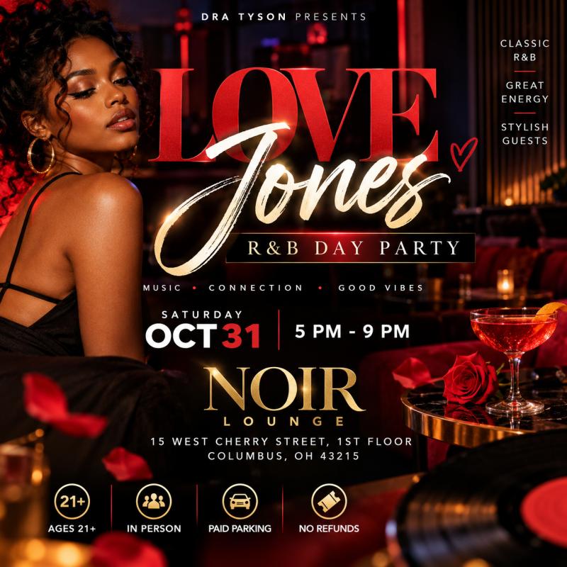 Love Jones R&B Day Party Columbus 2026 at Noir Lounge