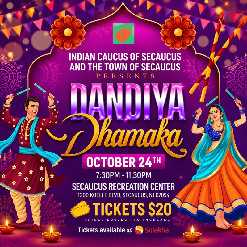 Navratri Dandiya Dhamaka 2026 in Secaucus, NJ
