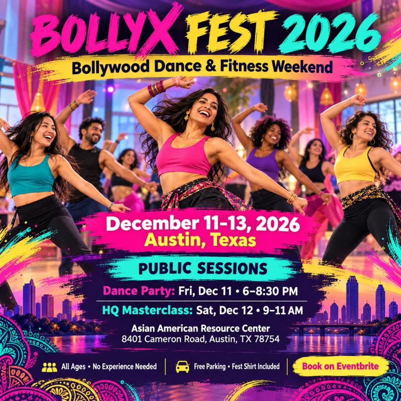 BollyX Fest 2026: Bollywood Dance Classes & Workshops in Austin