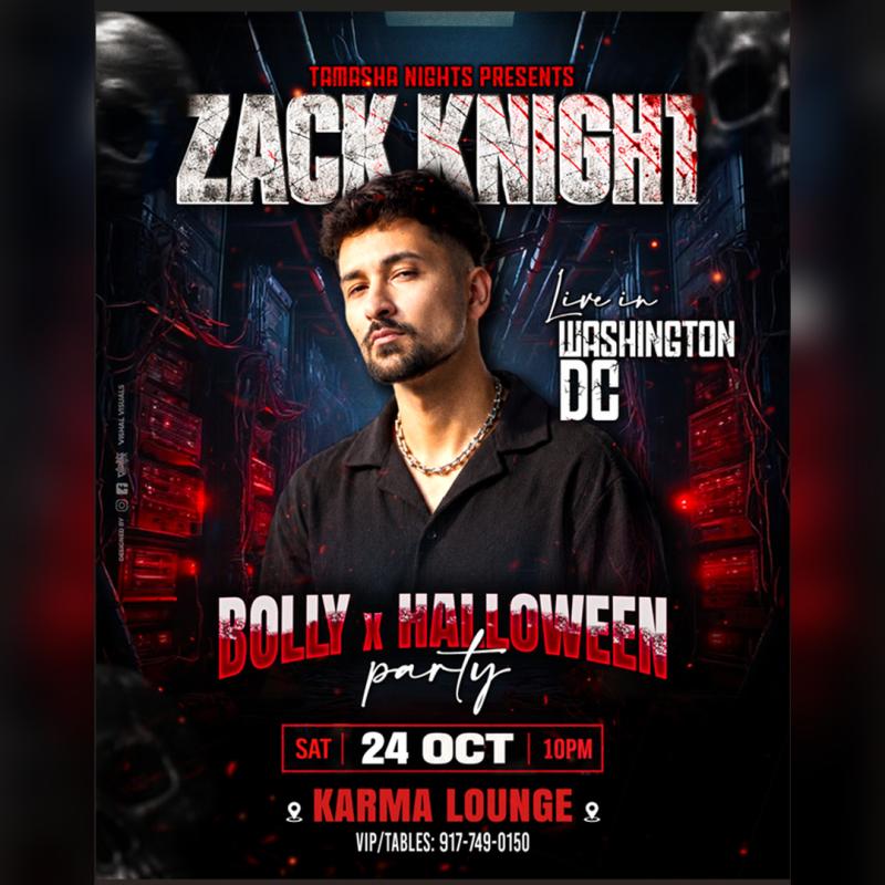 Zack Knight Live in Washington DC at Karma – Oct 24