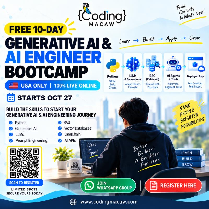 Free Generative AI & AI Engineer Bootcamp 2026