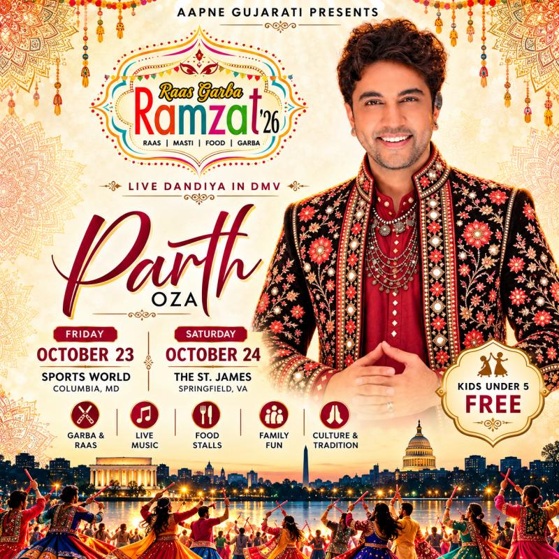 Raas Garba Ramzat With Parth Oza 2026 in Springfield VA