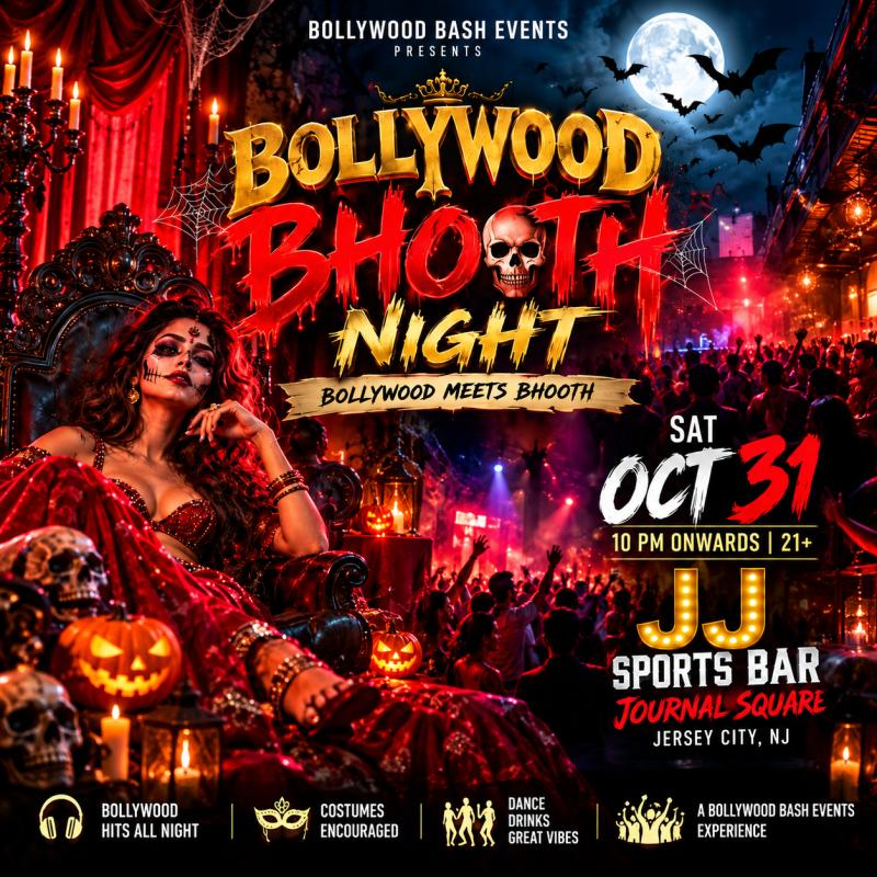 Spooky Bollyween Tamasha Bhoots at JJ Sports Bar, Jersey City