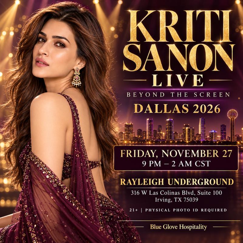 Kriti Sanon Live in Dallas: Beyond the Screen on November 27