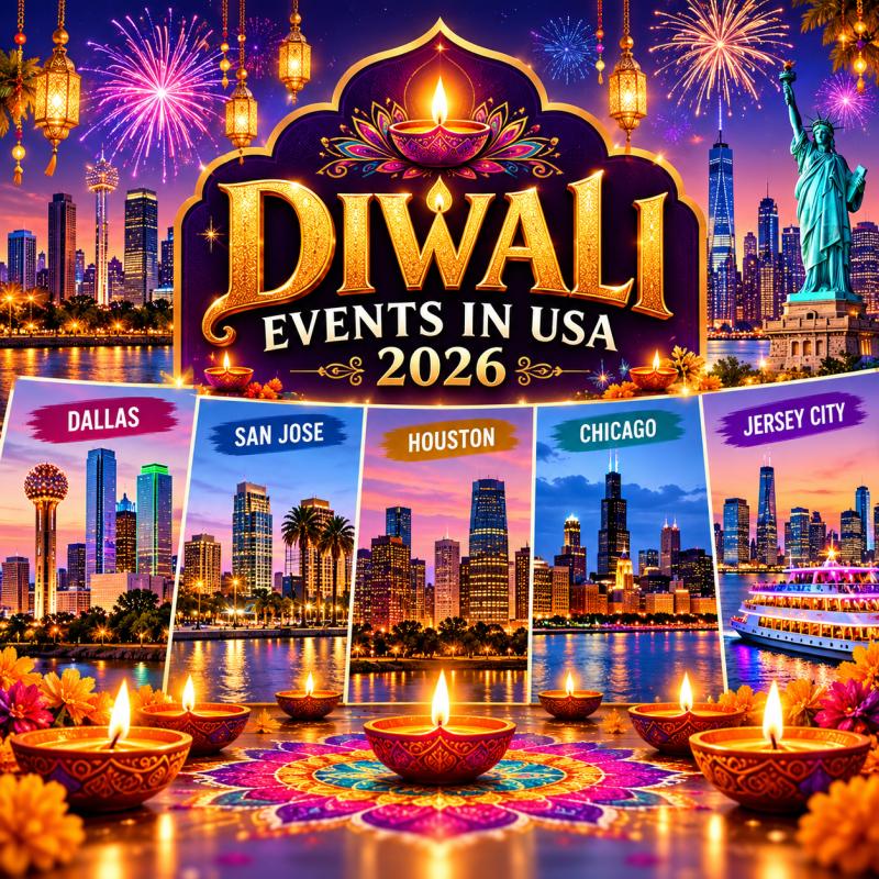 Diwali Events in USA 2026: Dallas, San Jose, Houston and More