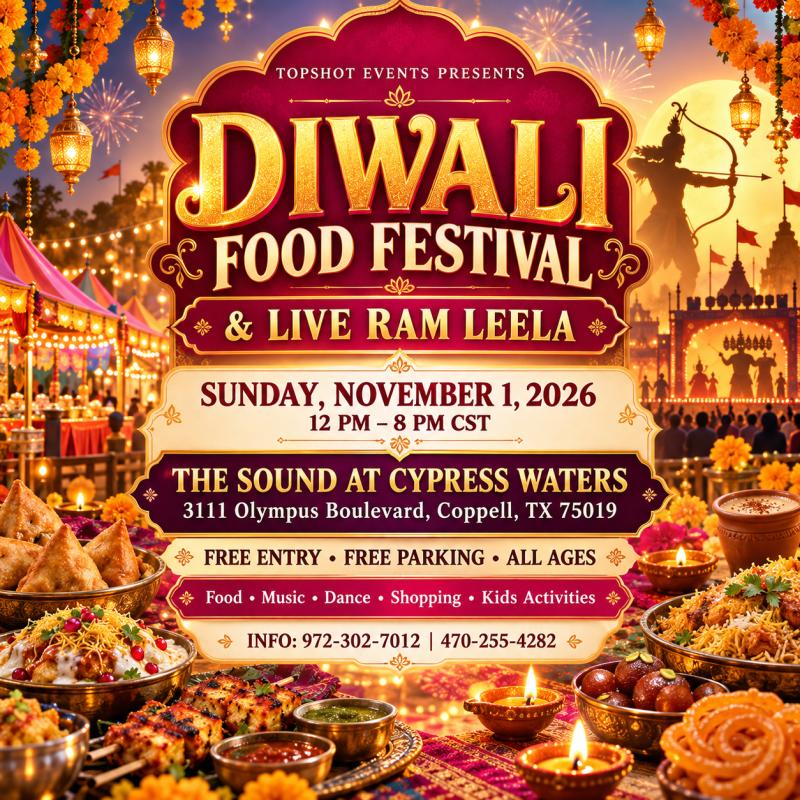 Diwali Food Festival & Live Ram Leela at The Sound, Coppell