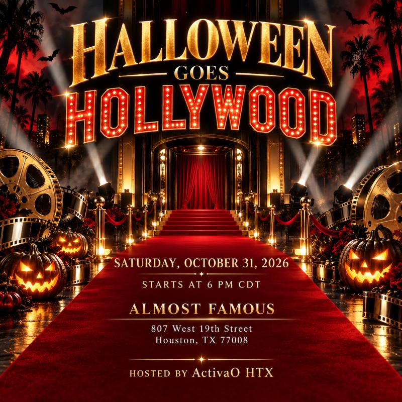 Halloween Goes Hollywood 2026 at Almost Famous Houston