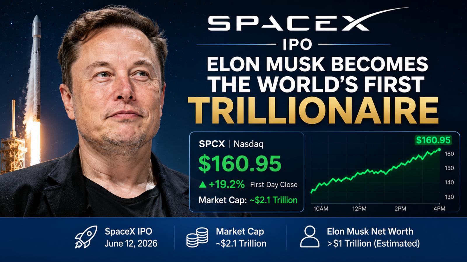 SpaceX IPO Makes Elon Musk the First Trillionaire