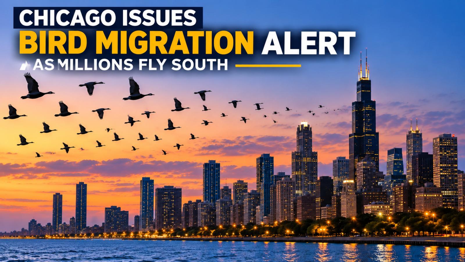 Chicago bird migration alert urges lights out as millions fly south